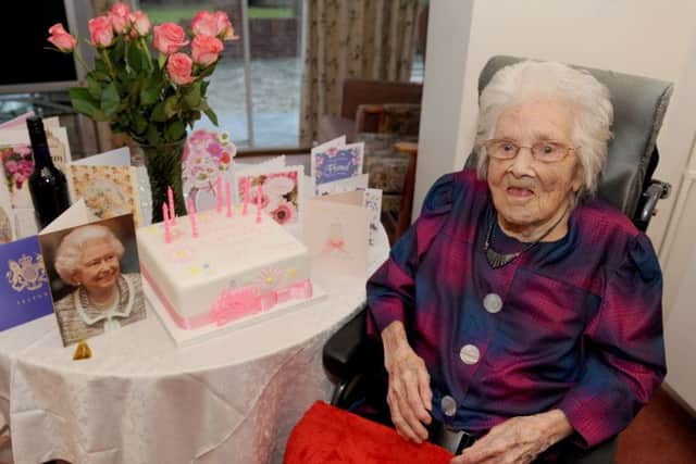 Doris Smith celebrated her 107th birthday on January 19. Picture: Sarah Standing (170070-1053) PPP-170123-100824001