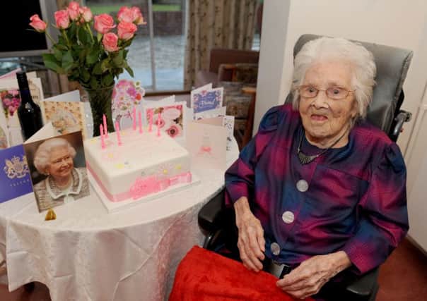 Doris Smith celebrated her 107th birthday on January 19.  Picture: Sarah Standing (170070-1053) PPP-170123-100824001
