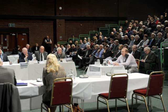 The meeting about the IFA2 interconnector Picture: Sarah Standing (170074-1196)
