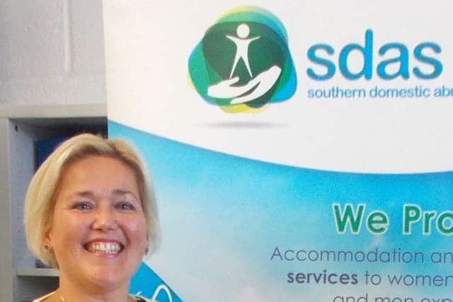 Claire Chatwin, chief executive of Southern Domestic Abuse Service, was able to buy vital equipment for the charity with the £500 grant from the Partnership Foundation