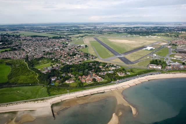 The former HMS Daedalus airfield and left, Lee-on-the-Solent Picture: Jason Hawkes