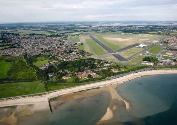 The former HMS Daedalus airfield and left, Lee-on-the-Solent Picture: Jason Hawkes