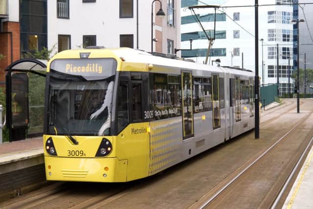 A metrolink tram in Manchester PPP-170124-084046001