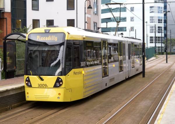 A metrolink tram in Manchester PPP-170124-084046001