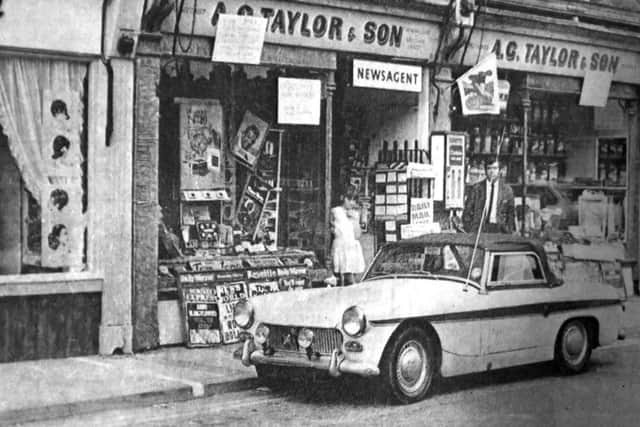 The newsagents  in Somers Road where it was still legal  to park on yellow lines,  for a week at least.