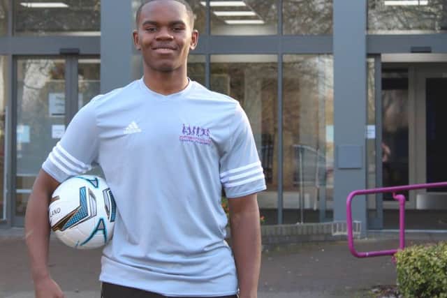 Portsmouth College student Jordan Ngalo has been selected for England Schoolboys under-18s     Picture: Portsmouth College