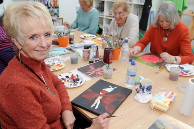 Pat Searle from Lee-on-the-Solent, who has been a member of The Art Pod for two years.   Picture: Sarah Standing (170076-1321)