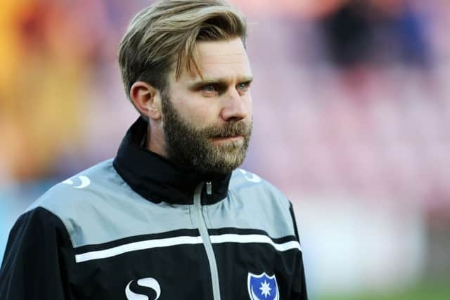 Pompey Academy coach Mikey Harris   Picture: Joe Pepler