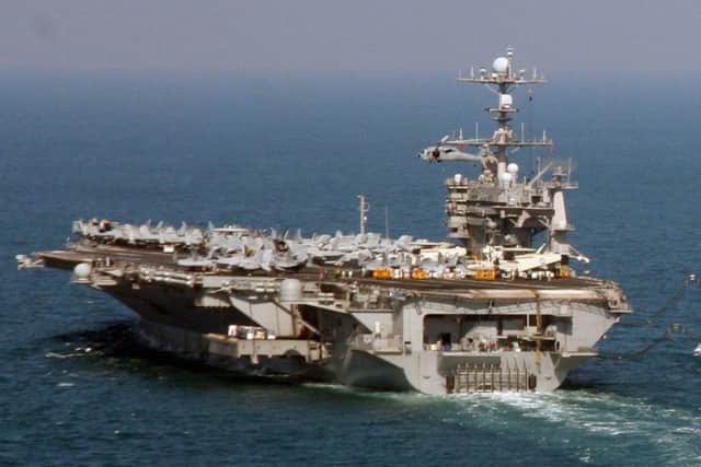 The USS Harry S Truman, part of the mock exercise by the carrier strike group