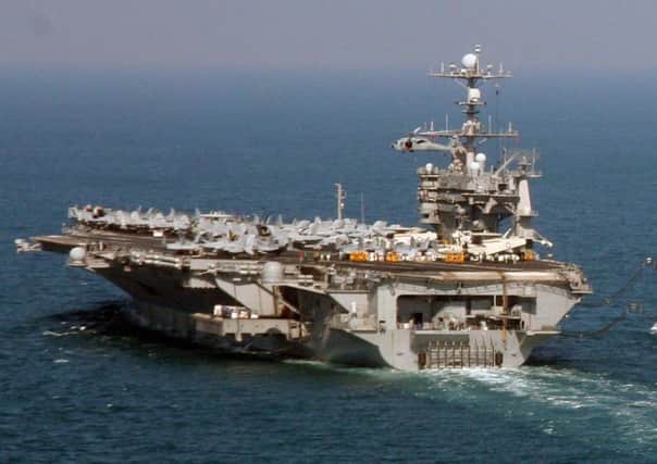 The USS Harry S Truman, part of the mock exercise by the carrier strike group