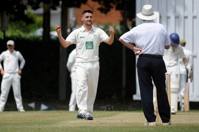 Matt Blandford in action on the cricket pitch