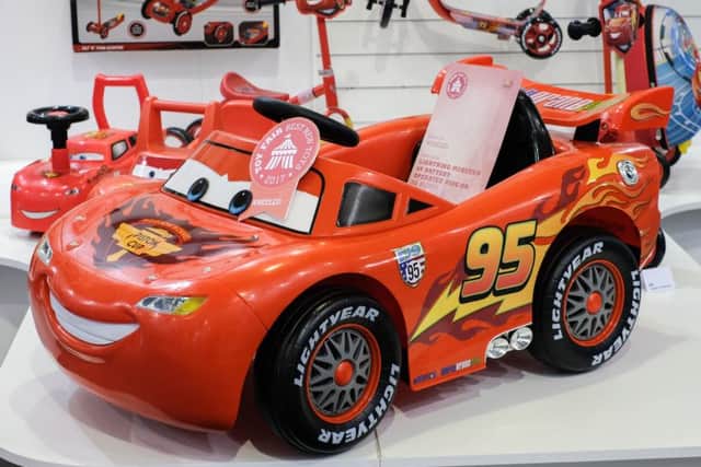A ride-on replica of Cars' Lightning McQueen has been tipped as one of 2017's top toys