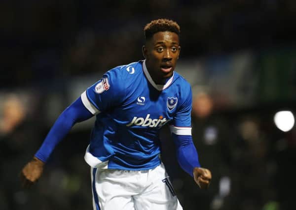 Jamal Lowe, above, and Nicke Kabamba this month departed Hampton & Richmond to join Pompey for undisclosed fees Picture: Joe Pepler