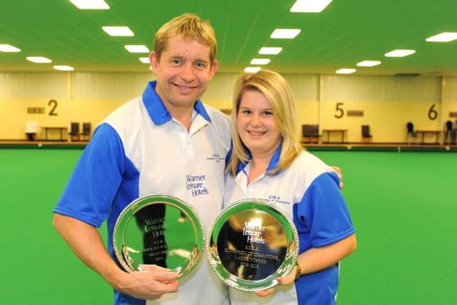Greg Harlow and Katherine Rednall at Lakeside, Hayling Island in 2016