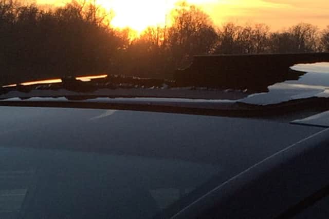 The shattered sunroof