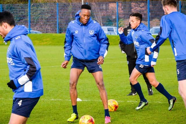 Nicke Kabamba in training Picture: Colin Farmery
