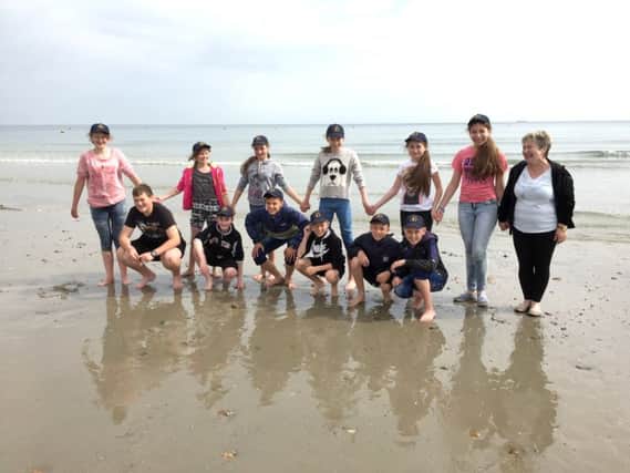 Children from Ukraine on a day trip to Hayling with the Chernobyl Childrens Lifeline volunteers