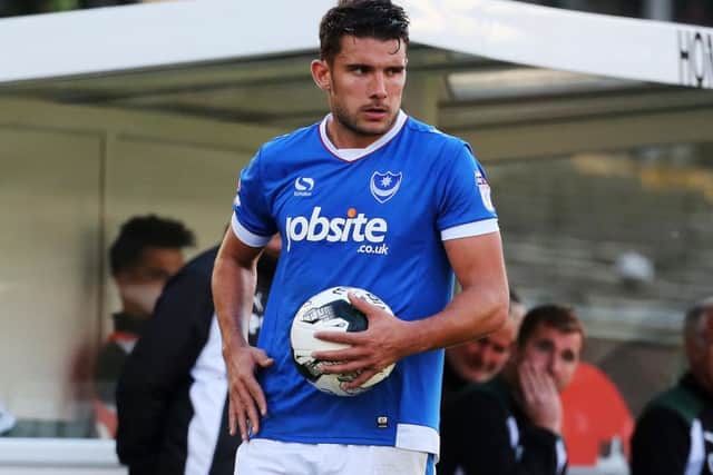 Pompey defender Gareth Evans Picture: Joe Pepler