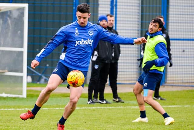 Enda Stevens, left, and Gary Roberts during training today Pictures: Colin Farmery