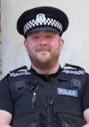 PC Pete Rackham (pictured) bought chips at Ali Baba Kebab House, in North End, Portsmouth, before reporting them for licensing breaches PPP-170125-153111001