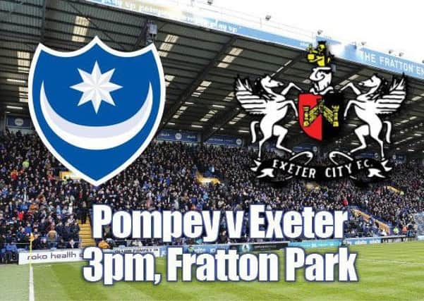 Pompey host Exeter at Fratton Park today