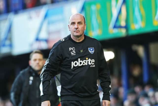 Pompey manager Paul Cook. Picture: Joe Pepler