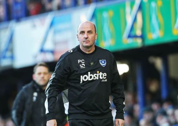 Pompey manager Paul Cook. Picture: Joe Pepler