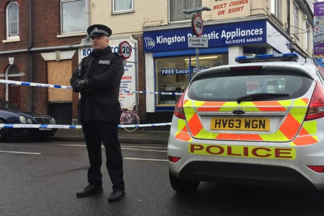 PROBE: Police have cordoned off part of Toronto Road following last night's murder Photo: Tom Cotterill