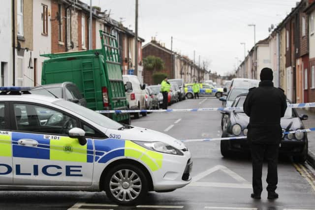 At the police cordon in Toronto Road, Buckland