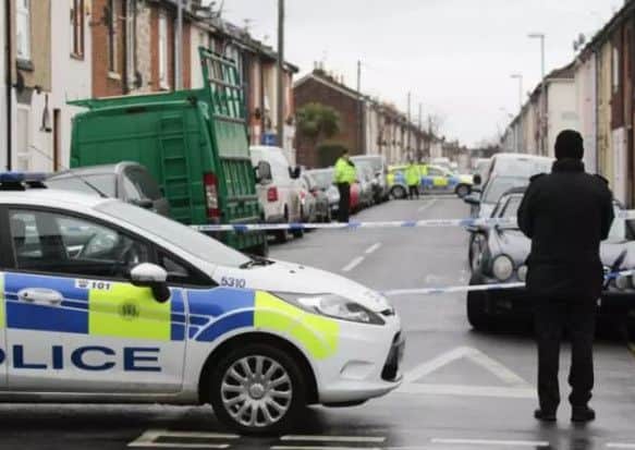 At the police cordon in Toronto Road, Buckland