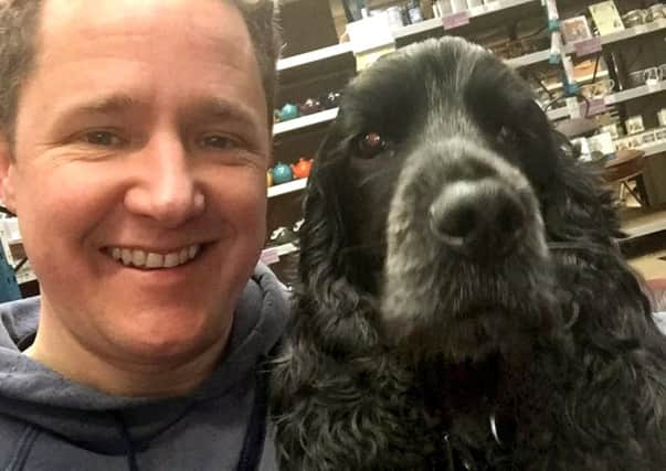 Andrew Gasden, of Southsea's All About Tea, reunited with beloved cocker spaniel Bertie
