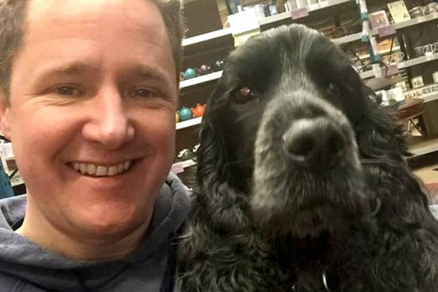 Andrew Gasden, of Southsea's All About Tea, reunited with beloved cocker spaniel Bertie