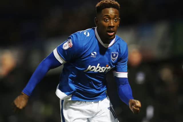 Pompey substitute Jamal Lowe Picture: Joe Pepler