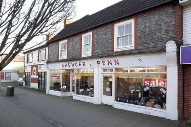 FOOTWEAR Spencer & Penns shop at Portchester where it has been since just after the Second World War