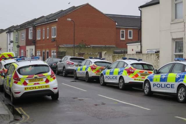 There was a heavy police presence in Toronto Road