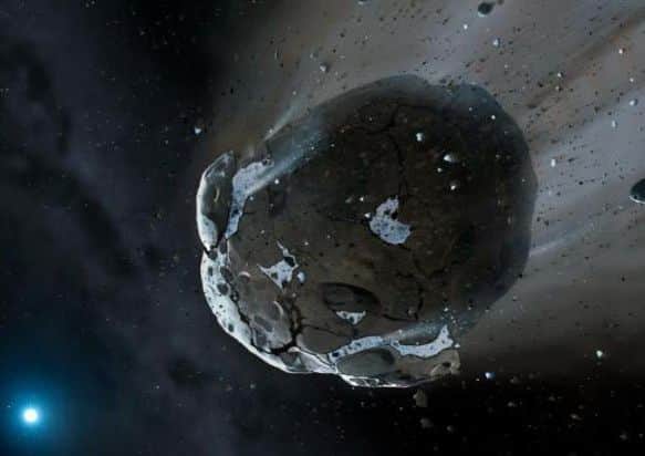 Artist's impression of an asteroid