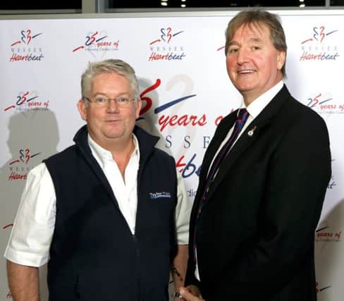 Left, Nigel Taylor of Taylor Made Computer Solutions and John Munro of Wessex Heartbeat