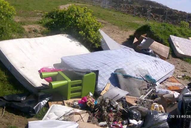 Ashley Mooney left this mess in Cherque Way, Gosport