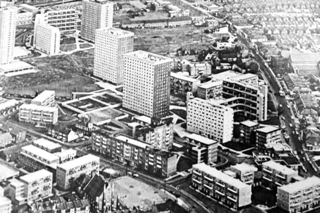 Some of the flats which replaced 'unfit' rows of terraced houses in the controversial clearances of the 1960s and '70s