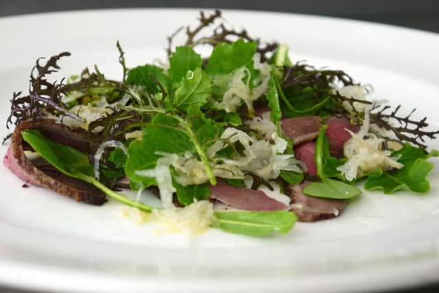 Turn your barbecue into a smoker with this delicious duck starter dish