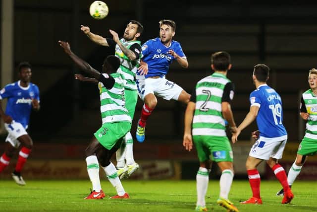 Ben Close in action against Yeovil in the Checkatrade Trophy. Picture: Joe Pepler