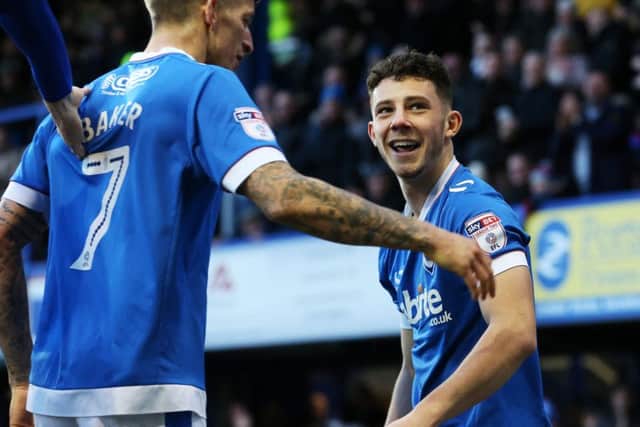 Pompey striker Conor Chaplin Picture: Joe Pepler