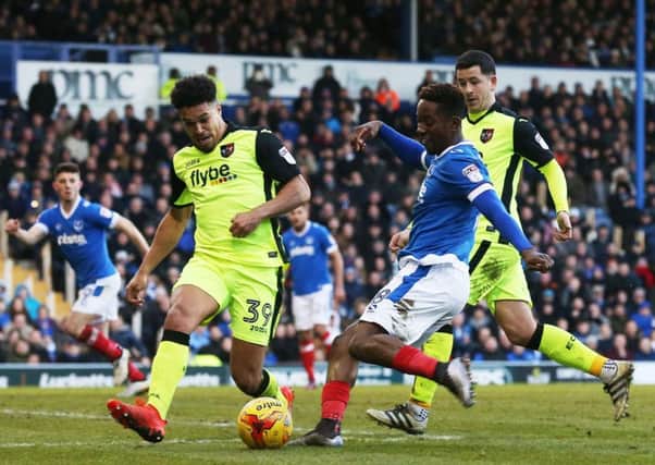 Jamal Lowe impressed for Pompey in a 31-minute cameo against Exeter last weekend     Picture: Joe Pepler