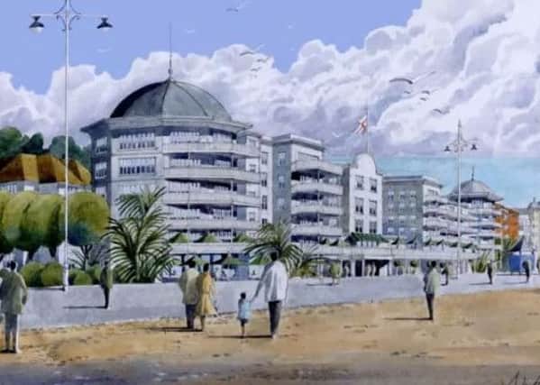An artist impression of the plans for the seafront