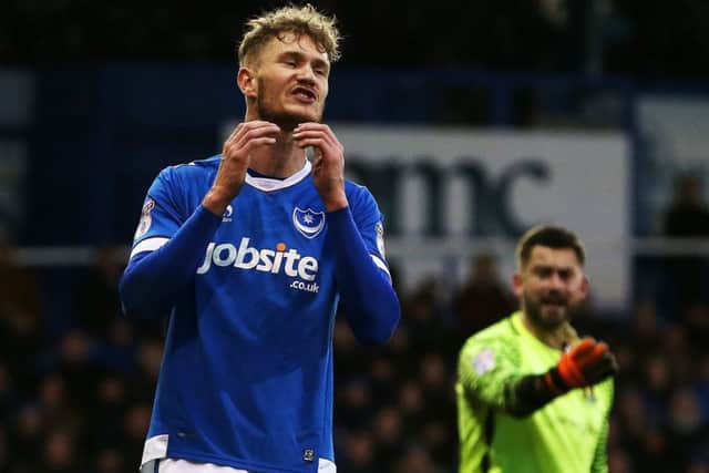 Michael Smith left Pompey on transfer-deadline day to join Northampton on loan for the rest of the season   Picture: Joe Pepler