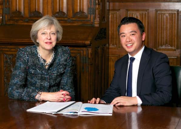 Alan Mak MP poses with Prime Minister Theresa May
