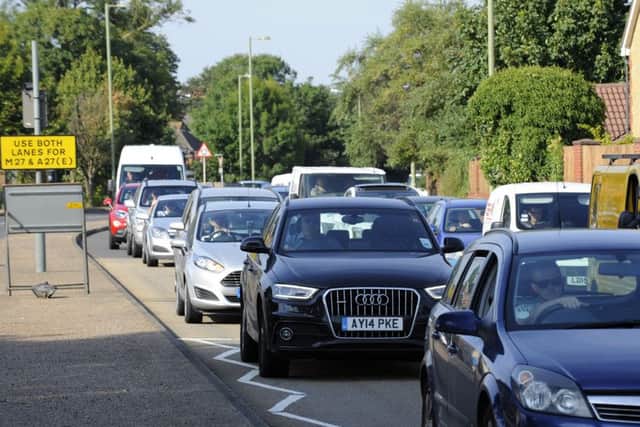 A32 Gosport Road before its junction with Newgate Lane in Fareham