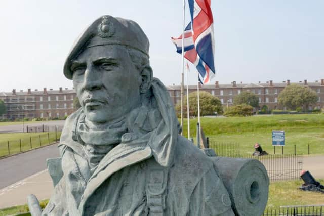 The Yomper statue outside the Royal Marines Museum in Eastney