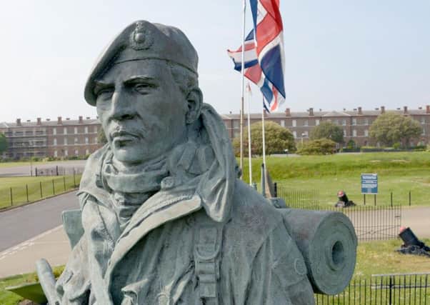 The Yomper statue outside the Royal Marines Museum in Eastney