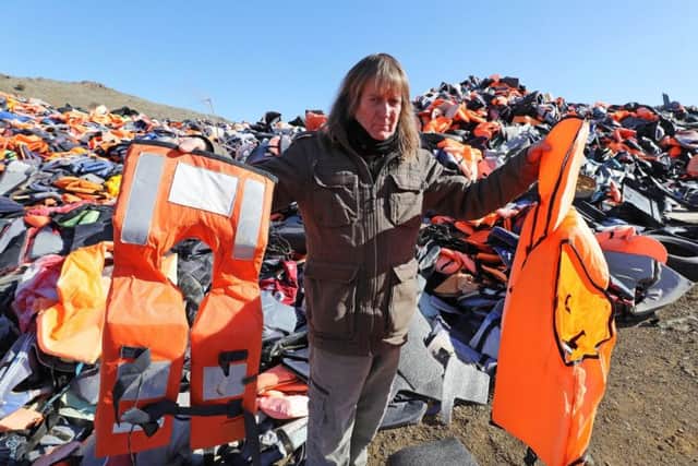 Eric Kempson is battling to save lives on the Greek island of Lesbos